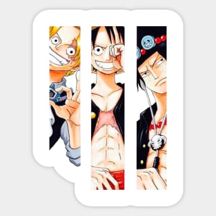 Luffy, sabo, ace Sticker